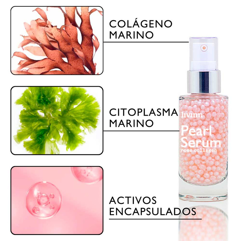 Serum Natural- ROSE COLLAGEN PEARL PEARL SERUM