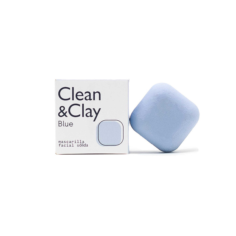 DÚO CLEAN & CLAY BLUE - Mascarilla Facial Sólida Natural