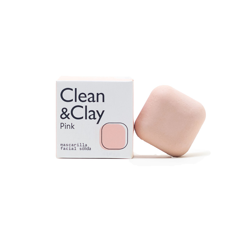 DÚO CLEAN & CLAY PINK - Mascarilla Facial Sólida Natural